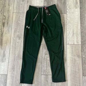 NWT Men’s Under Armour Dark Green Coldgear Track Pants